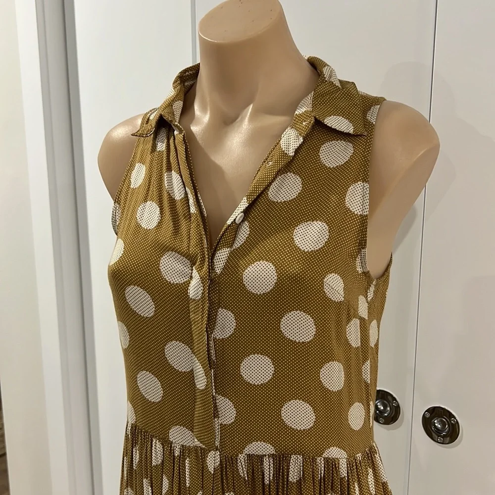 Cute Minkpink Mustard Spot Dress Size 8 - Picture 2 of 3